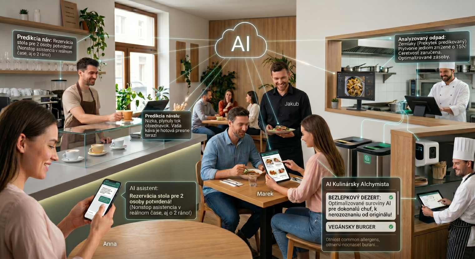 AI v gastronómii: Ako umelá inteligencia vylepšuje váš zážitok v reštaurácii