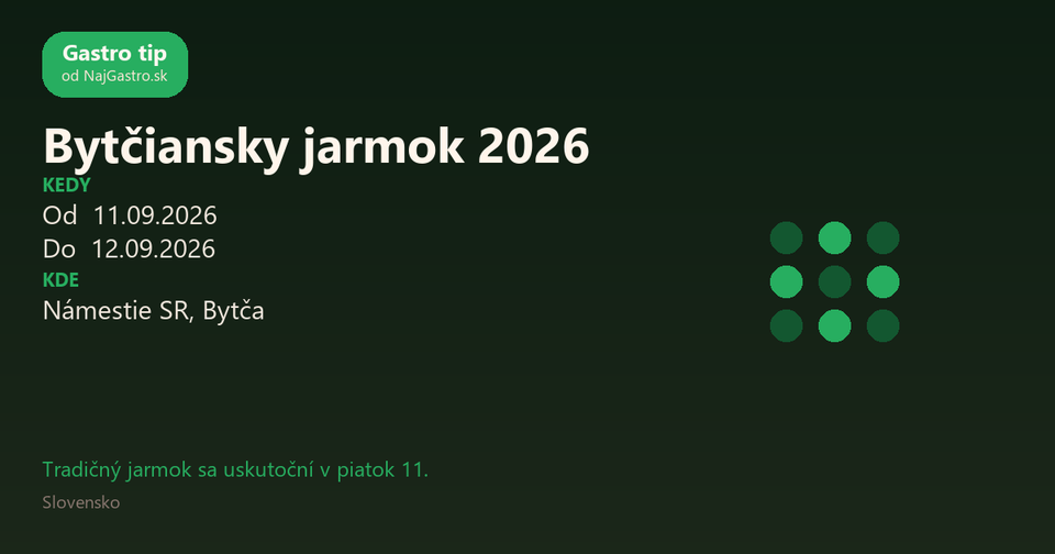Bytča Fair 2026