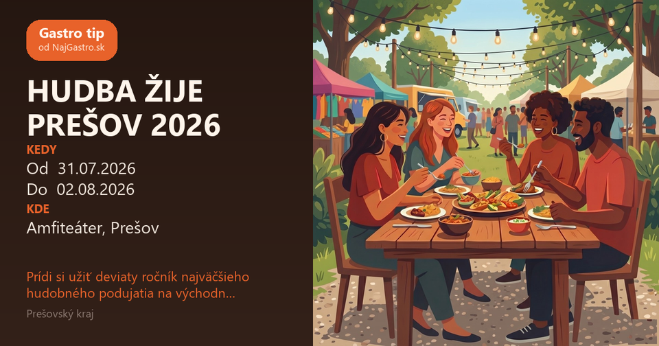 HUDBA ŽIJE PREŠOV 2026