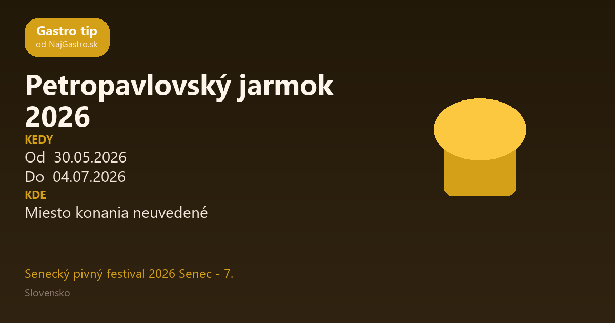 Petropavlovský jarmok 2026
