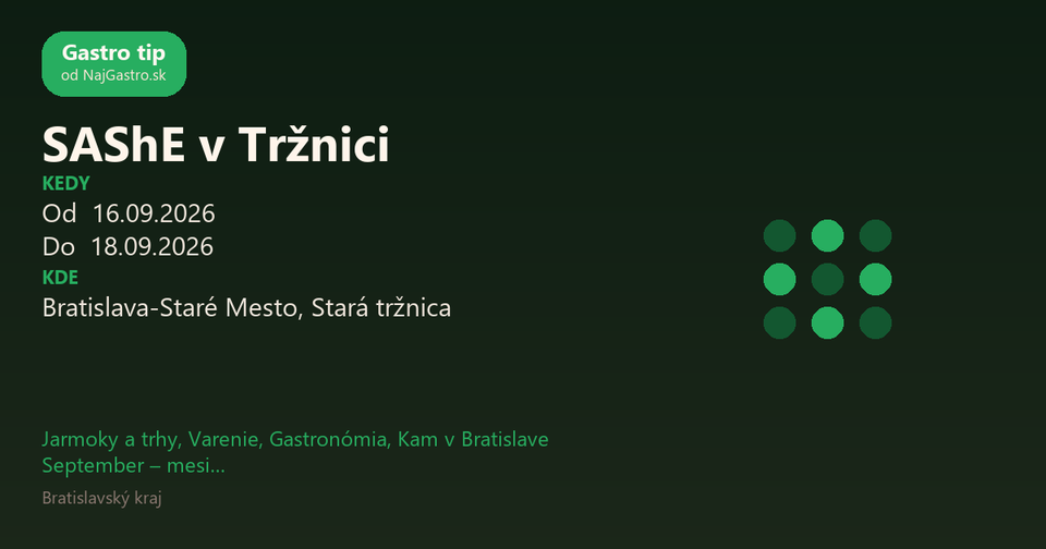 SAShE v Tržnici