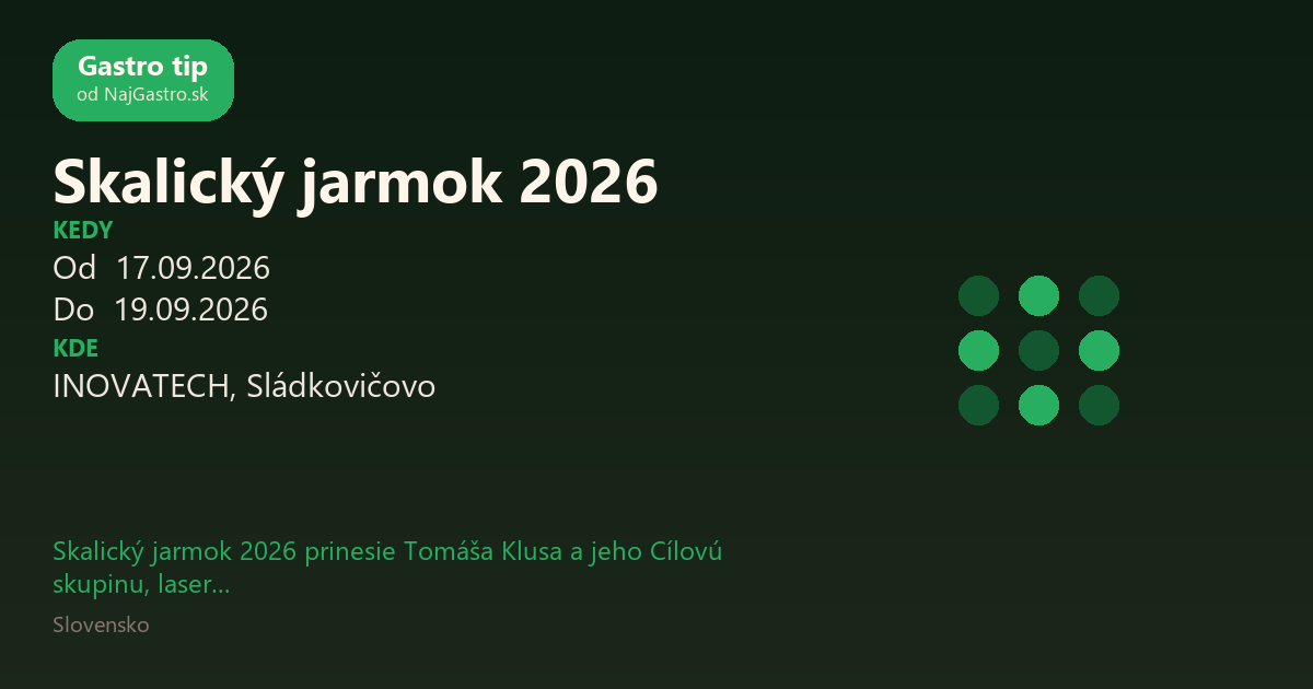 Skalický jarmok 2026
