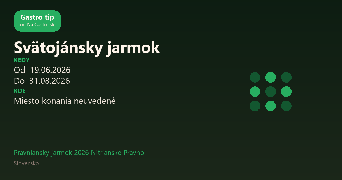 Svätojánsky jarmok