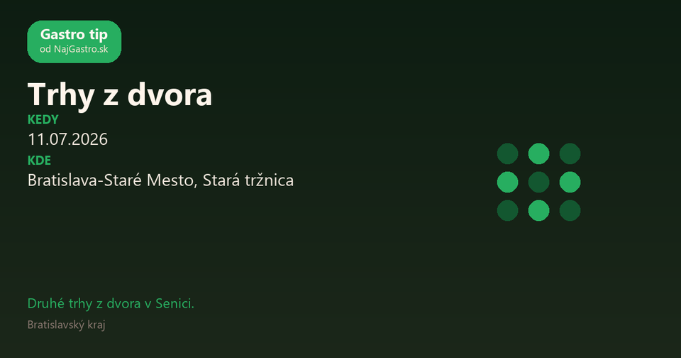 Trhy z dvora